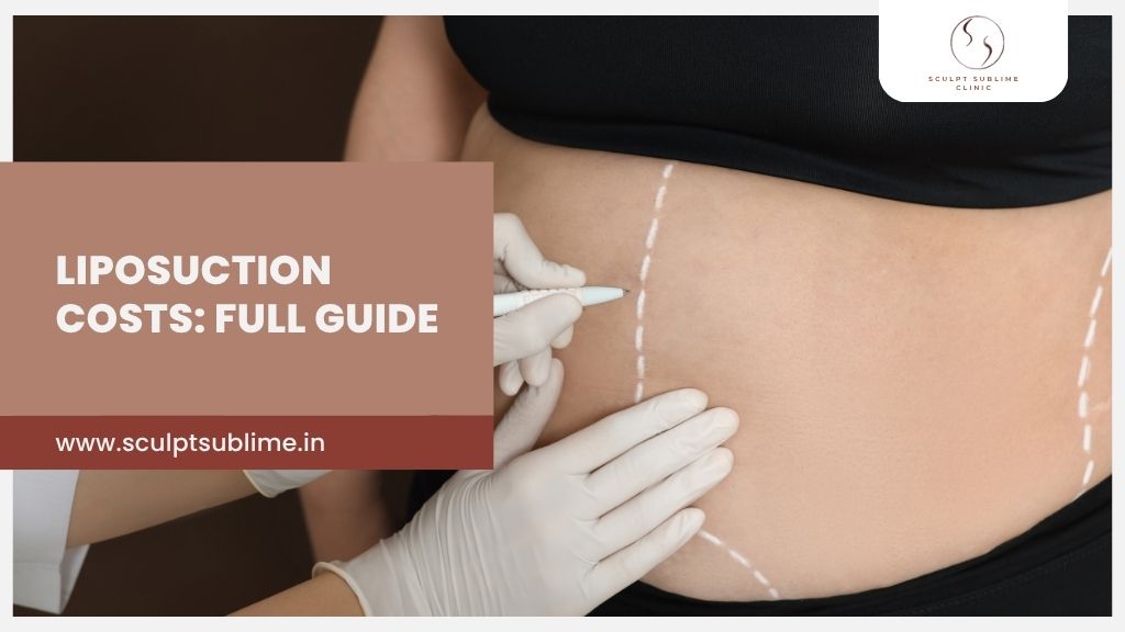 Doctor marking abdomen for liposuction consultation and cost details in Mumbai