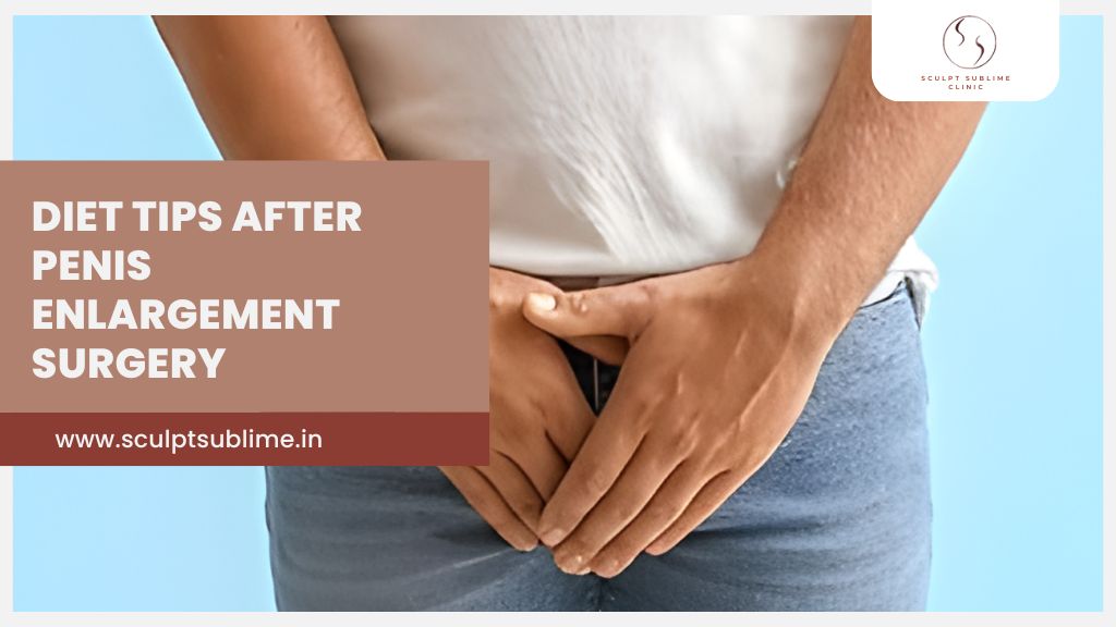 Man covering groin area after penis enlargement surgery, focusing on recovery in Mumbai