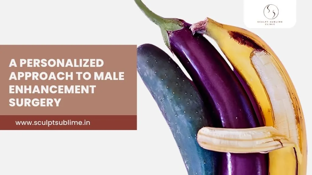 Creative representation symbolizing male enhancement surgery with a personalized treatment approach.